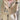 CREAM KNIT CARDIGAN WITH RED STARS FOR WOMEN