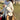 CREAM KNIT CARDIGAN WITH RED STARS FOR WOMEN