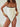 CREAM ONE-PIECE SWIMSUIT WITH BLACK TRIM - CLASSIC SWIMSUIT COMFORTABLE FIT