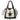 CREAM TOTE BAG WITH BLACK STAR - LARGE CAPACITY SHOULDER BAG