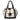 CREAM TOTE BAG WITH BLACK STAR - LARGE CAPACITY SHOULDER BAG