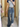 CROP TOP AND BAGGY JEANS SET IN LOOSE CUT COTTON BLEND