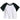 CROP TOP STAR DESIGN Y2K WHITE AND BLACK TSHIRT