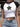 CROP TOP STAR DESIGN Y2K WHITE AND BLACK TSHIRT