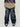 CUTOUT DENIM FLARED JEANS RETRO FLARE