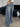 Vintage Washed Blue Denim Wide Leg Jeans
