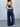 DARK BLUE TRACK PANTS WITH Y2K STRAIGHT LEG FIT