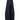 DARK BLUE WIDE-LEG PANTS WITH WHITE STITCHING MID WAIST TAPERED LEG
