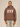 DARK BROWN OVERSIZED LUXURY COMFORT SWEATSHIRT WITH 777 GRAPHIC