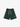 DARK GREEN ATHLETIC SHORTS WITH CREAM STRIPE FOR LUXURY STREETWEAR - Sweetheart Supplies