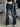 DARK WASH LOW-RISE FLARE JEANS WITH FLARE LEG DESIGN