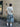 DENIM CULOTTES WITH INSECT ILLUSTRATIONS LOOSE FIT COTTON BLEND DRESS