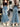 DENIM MERMAID SKIRT HIGH STRETCH COTTON BLEND