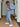 DENIM OUTFIT SET FOR MEN WITH LONG SLEEVE AND LAPEL COLLAR, LOOSE FIT