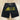 DENIM PRINT SHORTS WITH CARTOON DOG DESIGN