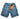 DENIM SHORTS WITH HAND GRAPHIC - HIP HOP Y2K STYLE