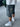 DENIM SHORTS WITH SPIDER DESIGN JORTS SCHNITT BAGGY JEANS SOMMER - Sweetheart Supplies
