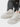 WHITE PLATFORM SNEAKERS WITH WAVY TRIM FOR USAGE QUOTIDIEN