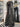 DISTRESSED BLACK DENIM RUFFLE-HEM JEANS LOW RISE FLARE