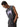 DISTRESSED BLACK TANK TOP WITH PURPLE GRAPHIC AND CHAIN - CARTOON PRINT SLEEVELESS