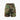 DISTRESSED CAMOUFLAGE SHORTS WITH TIE WAIST RETRO CAMO DESTROYED