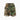 DISTRESSED CAMOUFLAGE SHORTS WITH TIE WAIST RETRO CAMO DESTROYED