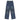 DISTRESSED DENIM PANTS WITH HEART-SHAPED CUTOUTS AND TIE DETAILS