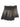DISTRESSED DENIM PLEATED MINI SKIRT WITH BELT - MINI DENIM SKIRT