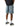 DISTRESSED DENIM SHORTS WITH EMBROIDERED DESIGN AND MID WAIST FIT