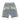 DISTRESSED DENIM SHORTS WITH FRAYED EDGES IN LIGHT WASH DENIM