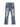 DISTRESSED FLARED DENIM JEANS WITH SPLASHING INK MICRO DESIGN