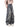 DISTRESSED GRAY DENIM CARGO PANTS WITH MID WAIST DESIGN ELEMENTS