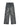 DISTRESSED GRAY DENIM CARGO PANTS WITH MID WAIST DESIGN ELEMENTS