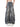 DISTRESSED GRAY DENIM CARGO PANTS WITH MID WAIST DESIGN ELEMENTS