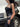 DISTRESSED TWO-PIECE SET WITH BLACK CUTOUT BANDEAU AND PANTS - Sweetheart Supplies