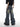 DISTRESSED WIDE-LEG JEANS WITH CUTOUTS UNISEX DENIM JEANS