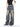DISTRESSED WIDE-LEG JEANS WITH CUTOUTS VINTAGE BOYFRIEND STYLE