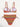 ETHNIC PRINT TWO-PIECE SWIMSUIT ORANGE PRINTED SWIMSUIT