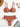 ETHNIC PRINT TWO-PIECE SWIMSUIT ORANGE PRINTED SWIMSUIT