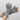 FINGERLESS GLOVES - BLACK RIBBED WITH FRAYED EDGES - BLACK BEIGE TATTERED