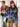 FLAME GRAPHIC SWEATER BLACK AND BLUE WITH Y2K STYLE