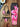 FLORAL-KNIT DRESS SET WITH ELASTANE FABRIC TEXTURE