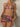FLORAL LEOPARD BIKINI SET ELASTANE FABRIC TEXTURE
