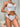 FLORAL LINGERIE SET RANDOM PRINT KNIT FABRIC