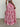 FLORAL PRINTED SHIRRED FABRIC DRESS FOR SPRING, SUMMER, FALL