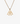GOLD CHAIN NECKLACE WITH BLUE LETTER PENDANT 18K GOLD PLATING