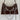 GOTHIC CROCODILE SLING BAG WITH SILVER CHAIN AND FIXED SHOULDER STRAPS