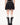 GOTHIC MINI SKIRT BLACK EYELET BELT LAYERED MINI