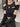 GOTHIC OPEN SHOULDER CROP TOP AND CARGO PANTS OUTFIT SET