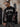 GRAPHIC HOODIE - BLACK AND GRAY HOODED LONG SLEEVE PULLOVER